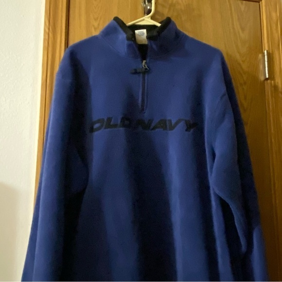 Old Navy Sweatshirt Unisex Size X-Large Blue 1/4 Zip - Picture 11 of 11